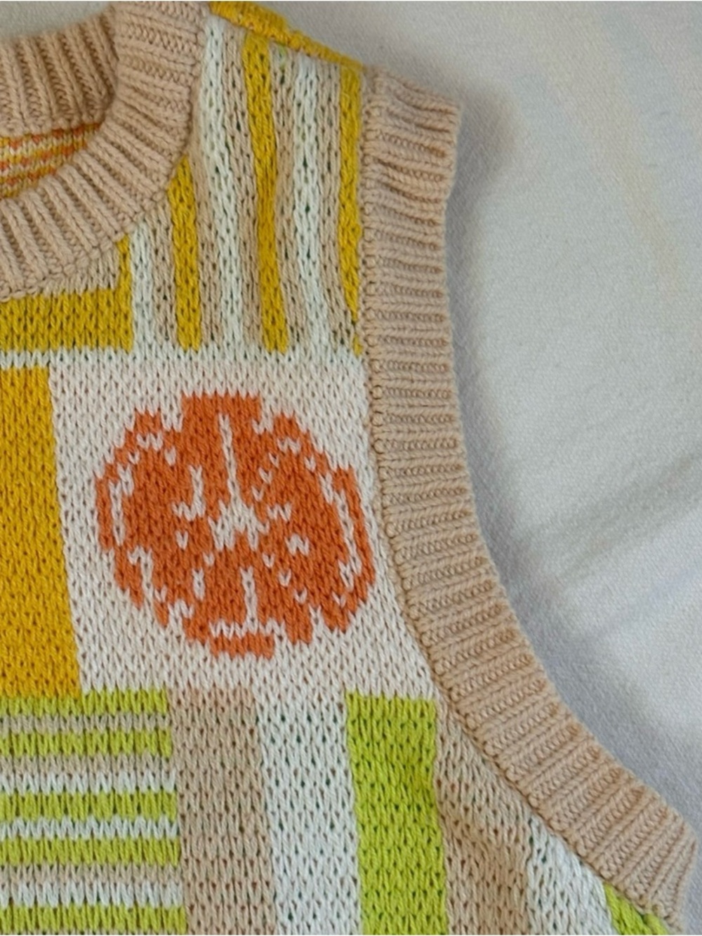 STAUD Colorblock Knit Vest XS - Picture 4 of 5